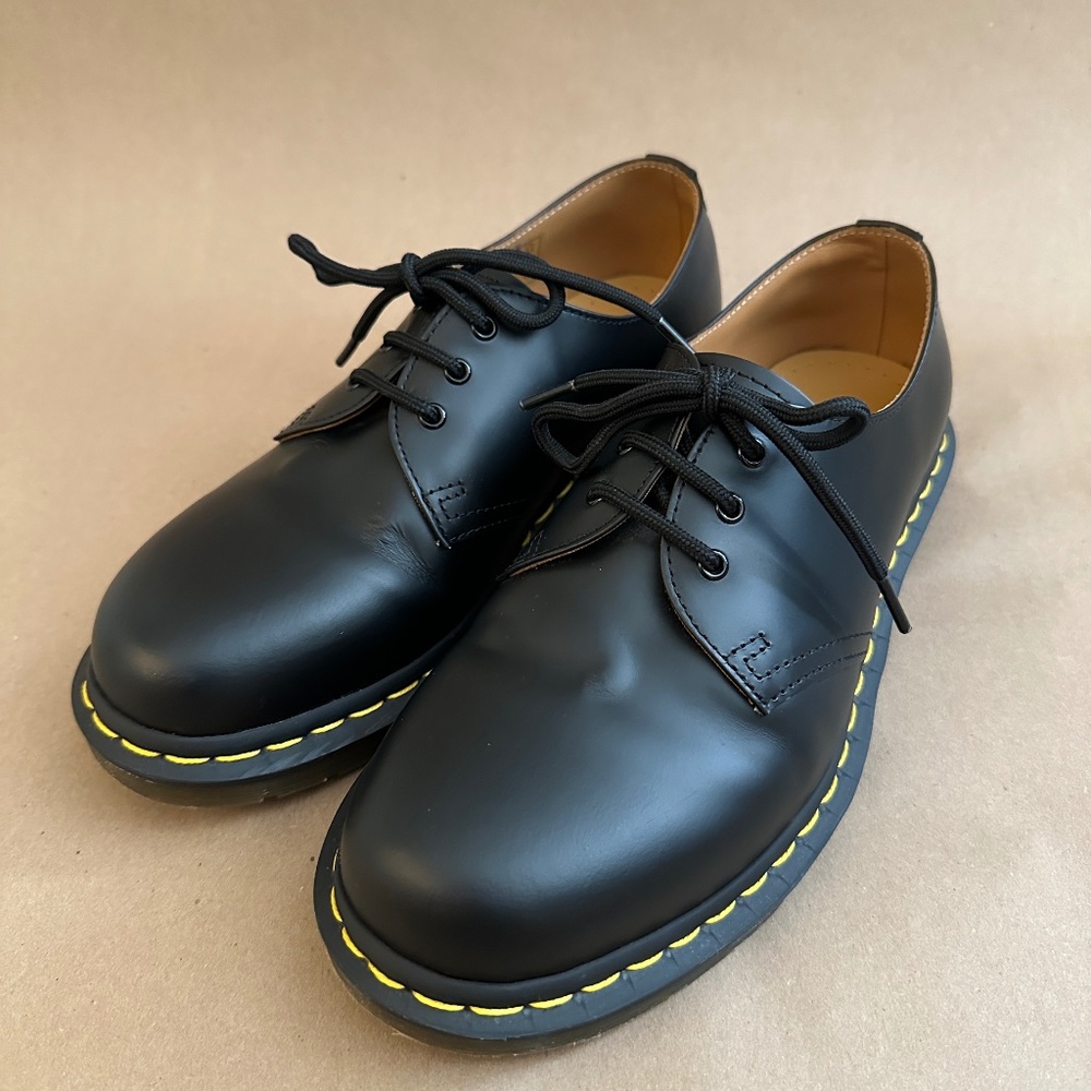 Doc Martens 1461 Smooth Leather Oxford Shoes, Size US 8/EU 39, Color Black